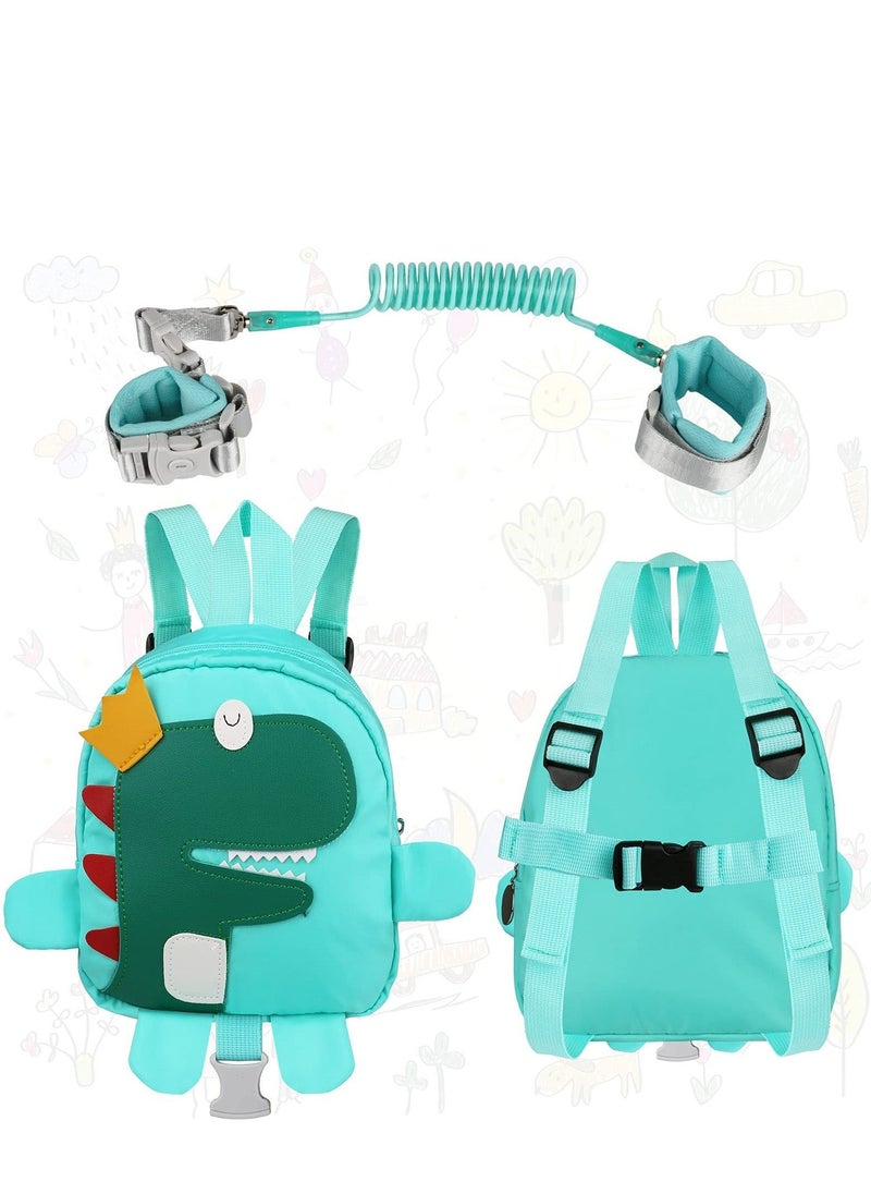 Toddler Harness Backpack Leash, Dinosaur Backpacks with Anti Lost Wrist Link, Mini Child Leash Wristband Baby Protection for Walking, Keep Kids Close Tether Rein Boys Aged 1-3 Years