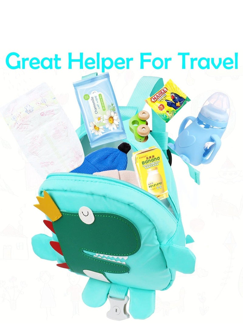 Toddler Harness Backpack Leash, Dinosaur Backpacks with Anti Lost Wrist Link, Mini Child Leash Wristband Baby Protection for Walking, Keep Kids Close Tether Rein Boys Aged 1-3 Years