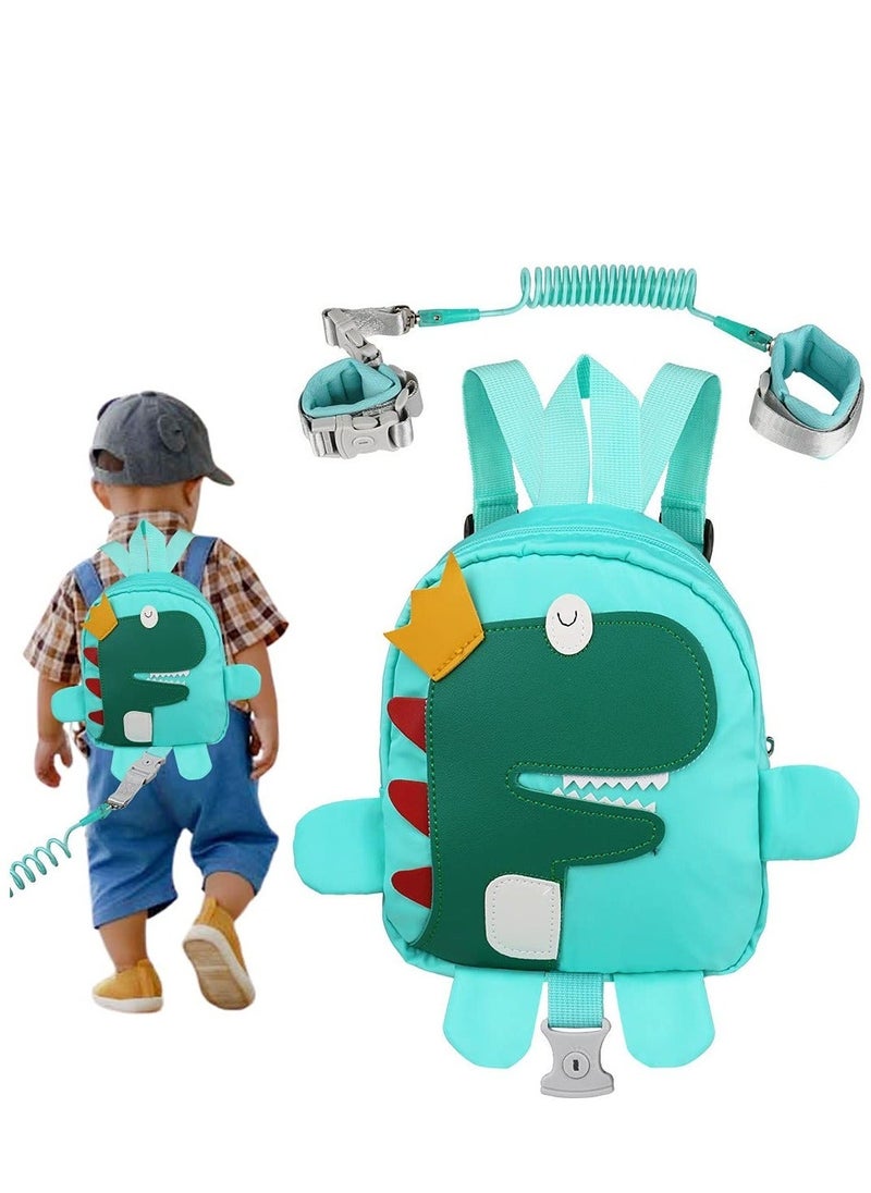 Toddler Harness Backpack Leash, Dinosaur Backpacks with Anti Lost Wrist Link, Mini Child Leash Wristband Baby Protection for Walking, Keep Kids Close Tether Rein Boys Aged 1-3 Years