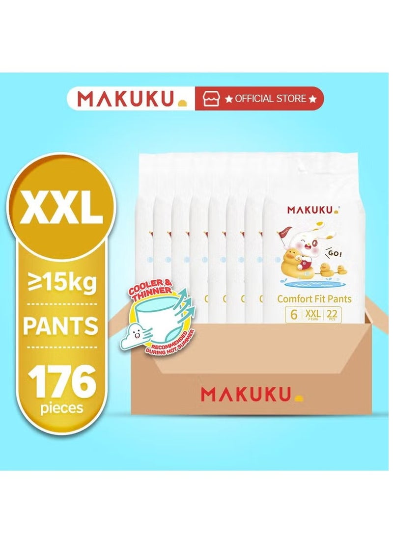 Comfort Fit Pants Diapers Size 6 15+kg  18-24 months 176 Diapers