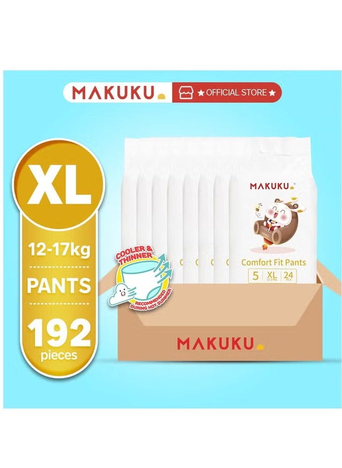 Comfort Fit Pants Diapers Size 5 12-17kg  12-17 months 192 Diapers