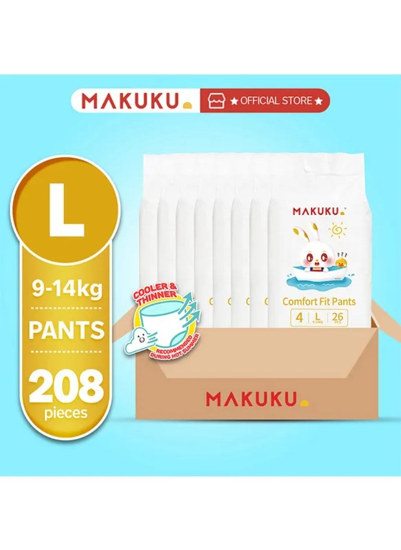 Comfort Fit Pants Diapers Size 4 9-14kg  7-11 months 208 Diapers
