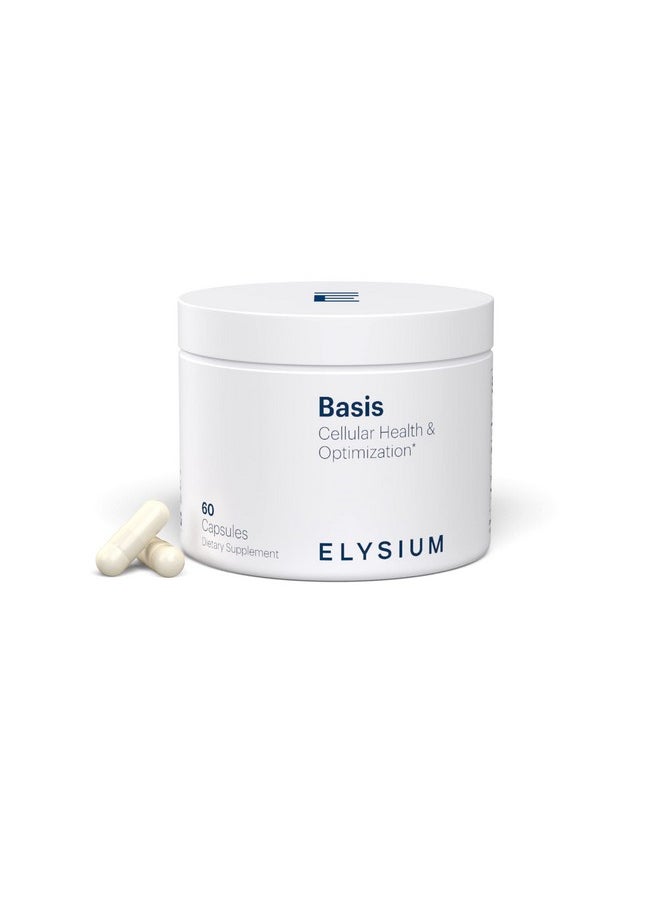 ELYSIUM Basis NAD Plus Supplement 30 Servings - with Nicotinamide Riboside 250mg and Pterostilbene 50mg - Healthy Aging Supplement & Cellular Energy