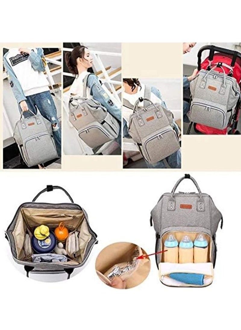Diaper Bag Backpack USB Interface Nappy Large Capacity Waterproof Mummy Maternity for Stroller Baby Care Product