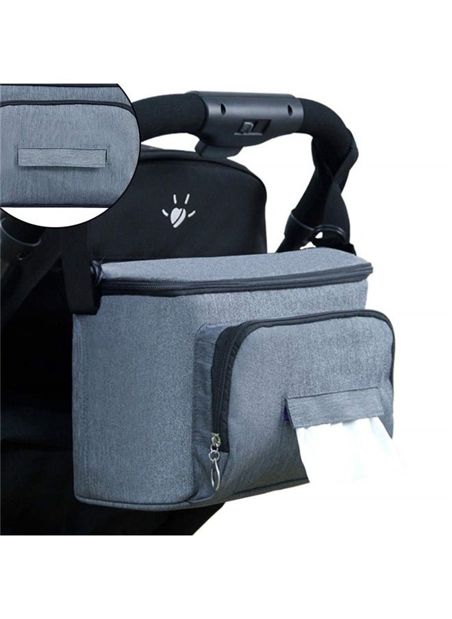 Stroller Caddy, Baby Stroller Storage Bag Stroller Organizer Bag Stroller Cup Holder Bag Stroller Hanging Bag Baby Stroller Organizer