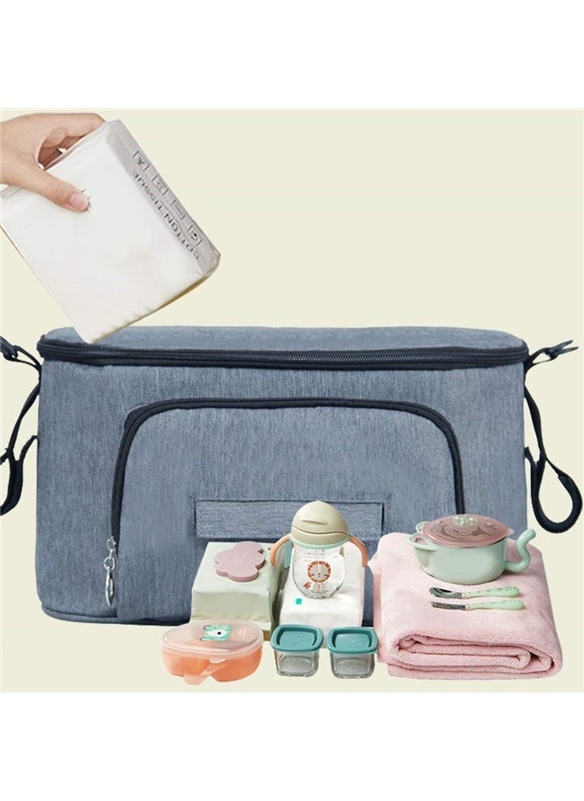 Stroller Caddy, Baby Stroller Storage Bag Stroller Organizer Bag Stroller Cup Holder Bag Stroller Hanging Bag Baby Stroller Organizer