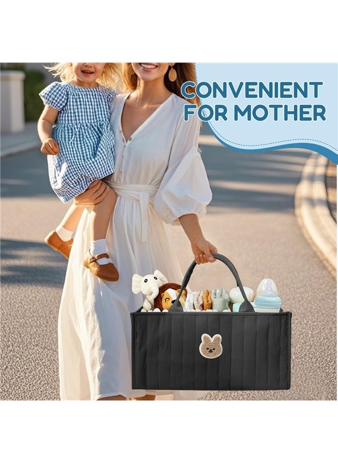 Baby Diaper Caddy Organizer Large Capacity Baby Diaper Caddy Basket Portable Baby Shower Basket