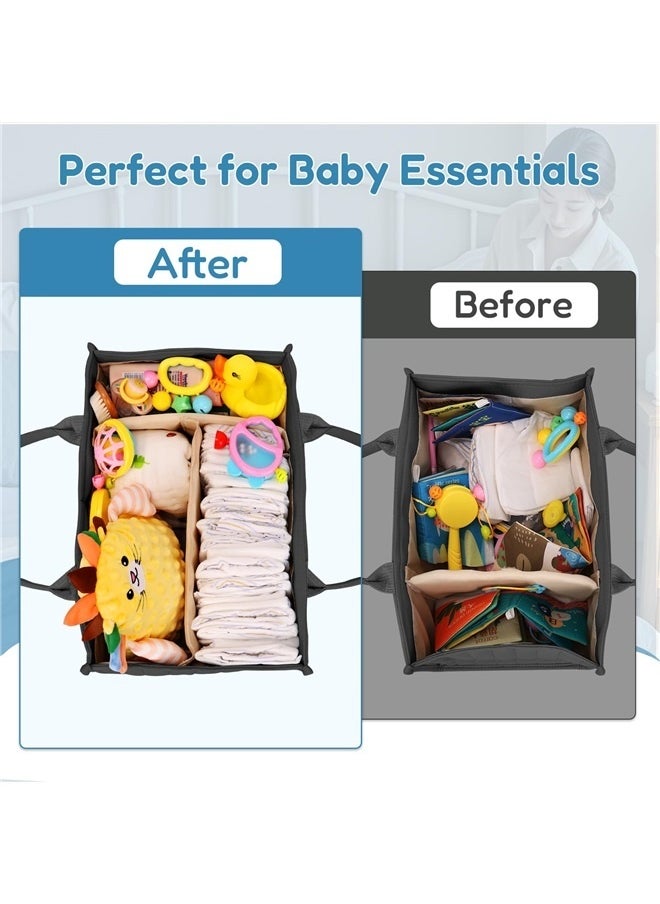 Baby Diaper Caddy Organizer Large Capacity Baby Diaper Caddy Basket Portable Baby Shower Basket
