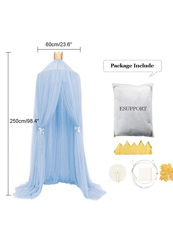 Dome Princess Bed Canopy Round Lace Mosquito Net Play Tent Hanging House Decoration Lace Netting Curtains for Indoor Outdoor