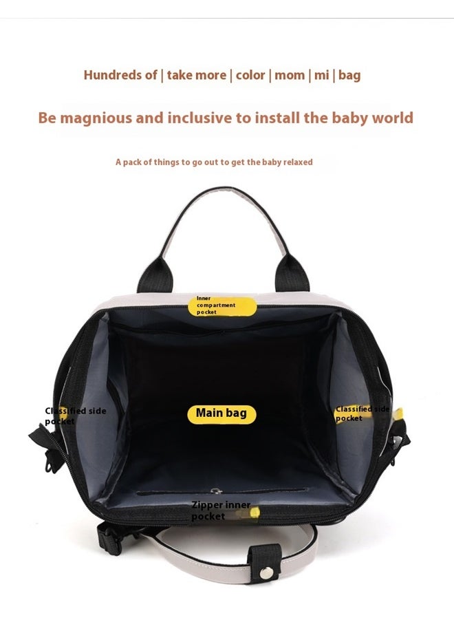Multi-Function Diaper Backpack，Diaper Bag Tote, Nappy Backpack with Stroller Buckle