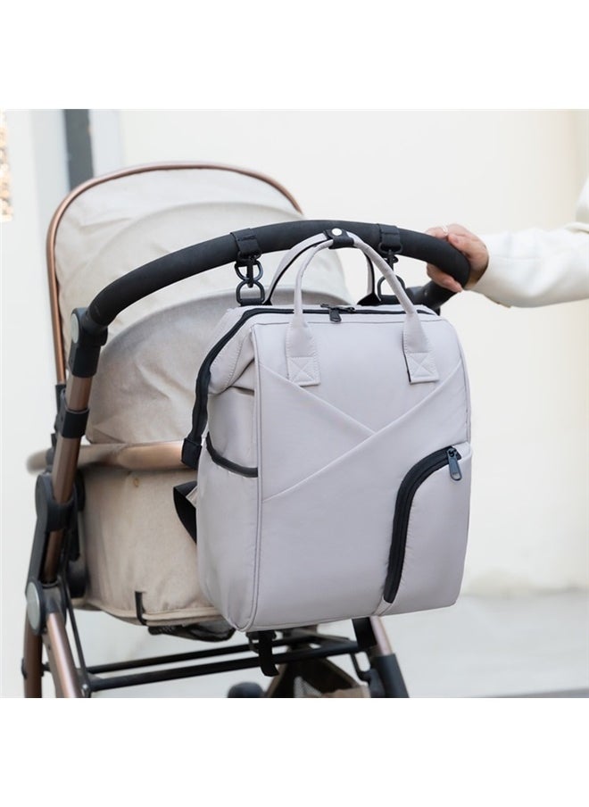 Multi-Function Diaper Backpack，Diaper Bag Tote, Nappy Backpack with Stroller Buckle