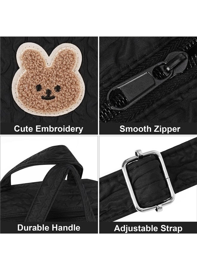 Baby Diaper Bag Tote, Cute Mommy Nappy Crossbody Travel Tote, Multifunction Storage Bag