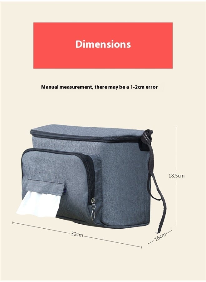 Stroller Diaper Bag，Stroller Organizer, Insulated Stroller Bag Stroller Accessories Fits For Most Strollers