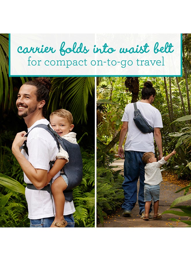 Fold And Go 2-In-1 Baby Carrier Ideal For Travel And Quick Everyday Outing, Utra Lihjtweight And Comapct Carrier