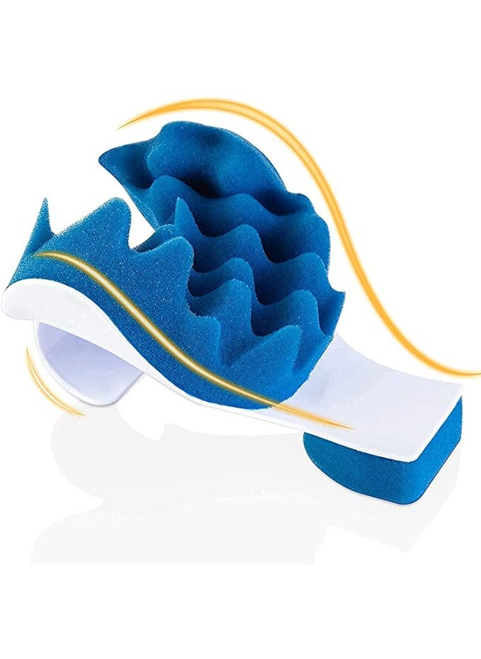 Mugath Neck and Shoulder Relaxer Cervical Traction Device for Spinal Alignment Neck Muscle Tension Relief for Muscle Pain and Neck Support Stretcher for TMJ Pain Relief Chiropractic Pillow
