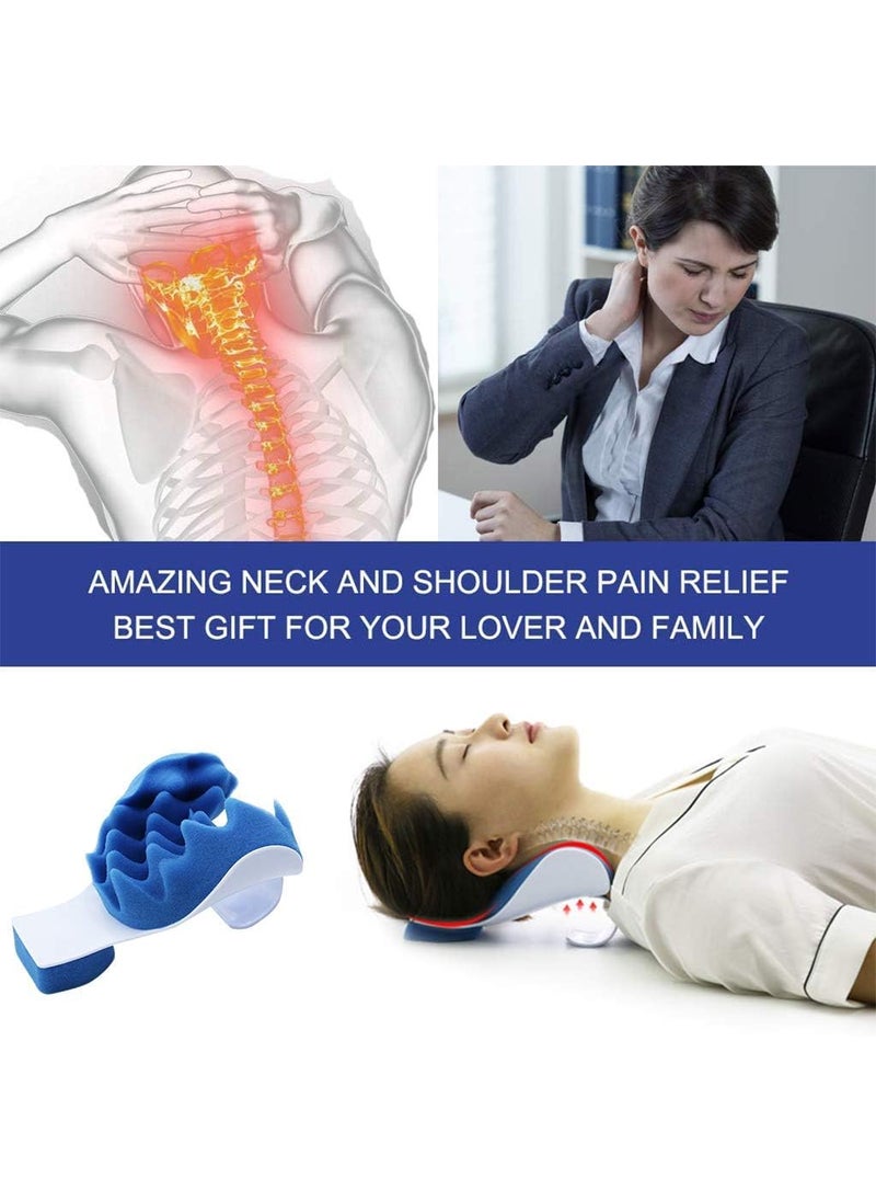 MUGATH Neck CloudNeck StretcherNeck and Shoulder Relaxer Cervical Traction Device for Pain ReliefCervical Spine Alignment Chiropractic PillowNeck Stretcher Neck and Shoulder Relaxer Head Pillow