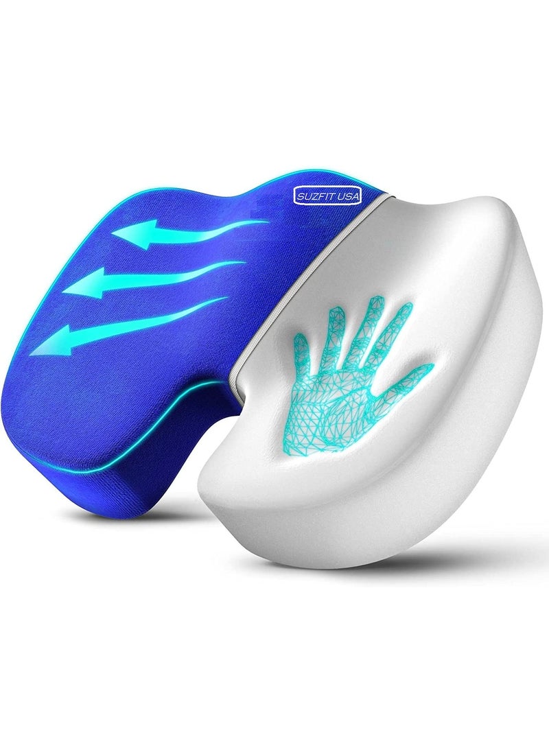 4V1 Coccyx Cushion Coccyx Pillow Tailbone Cushion Orthopedic seat Cushion Memory Foam seat Cushion Chair Cushion for Lower Back Pain Donut Cushion Sofa Cushion Car seat Cushion AMZ76
