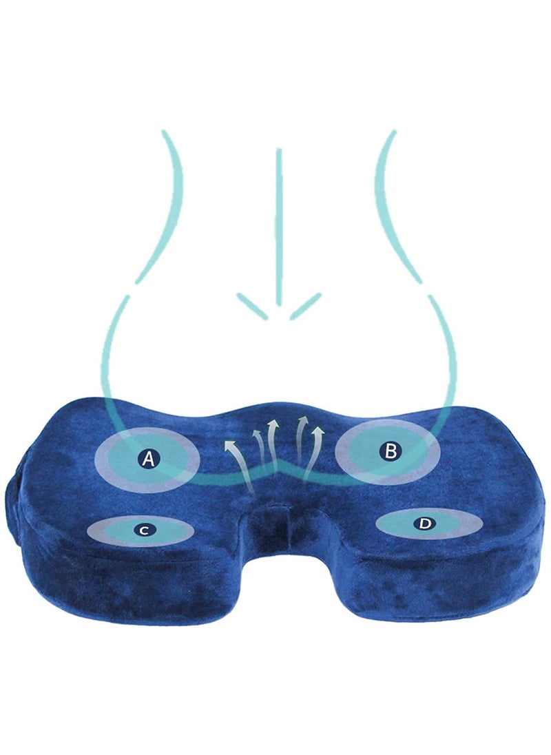 TLN Coccyx Cushion Coccyx Pillow Tailbone Cushion Orthopedic seat Cushion Memory Foam seat Cushion Chair Cushion for Lower Back Pain Donut Cushion Sofa Cushion Car seat Cushion AMZ11