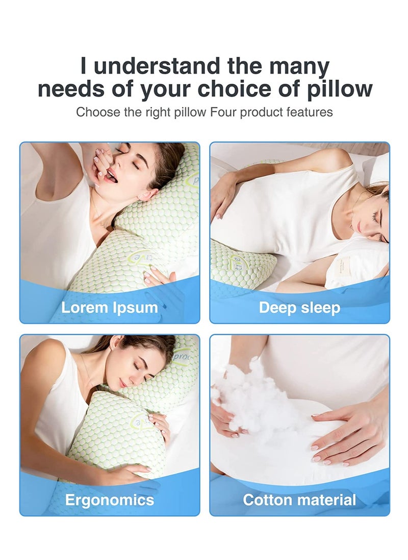 Pregnancy Pillows for Sleeping, Maternity Pillow, Pregnancy Body Pillow Support for the Back, Legs, Belly, and Hips of Pregnant Women, Detachable and Adjustable with Pillow Cover