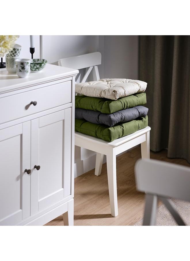 Chair cushion, grey, 40/35x38x7 cm