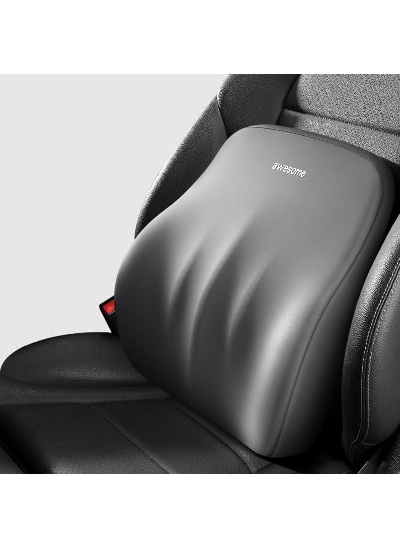 Ketumal Backrest for Car Seat Office Chair to Sit Up Right Orthopaedic Memory Foam CushionPillow Back Pain Relief Lumbar Support Spine Alignment and Posture Correction 39L10W37H