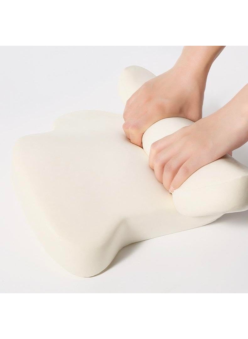 Ketumal Backrest for Car Seat Office Chair to Sit Up Right Orthopaedic Memory Foam CushionPillow Back Pain Relief Lumbar Support Spine Alignment and Posture Correction 39L10W37H