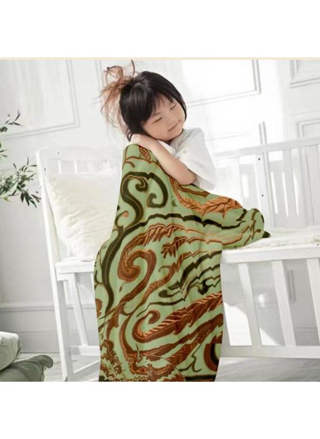 Traditional flannel thin blanket (warm and comfortable, suitable for sleeping, playing games, dust removal and sandproof) 150cm*200cm - 33