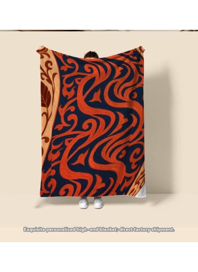 Traditional flannel thin blanket (warm and comfortable, suitable for sleeping, playing games, dust removal and sandproof) 150cm*200cm - 25
