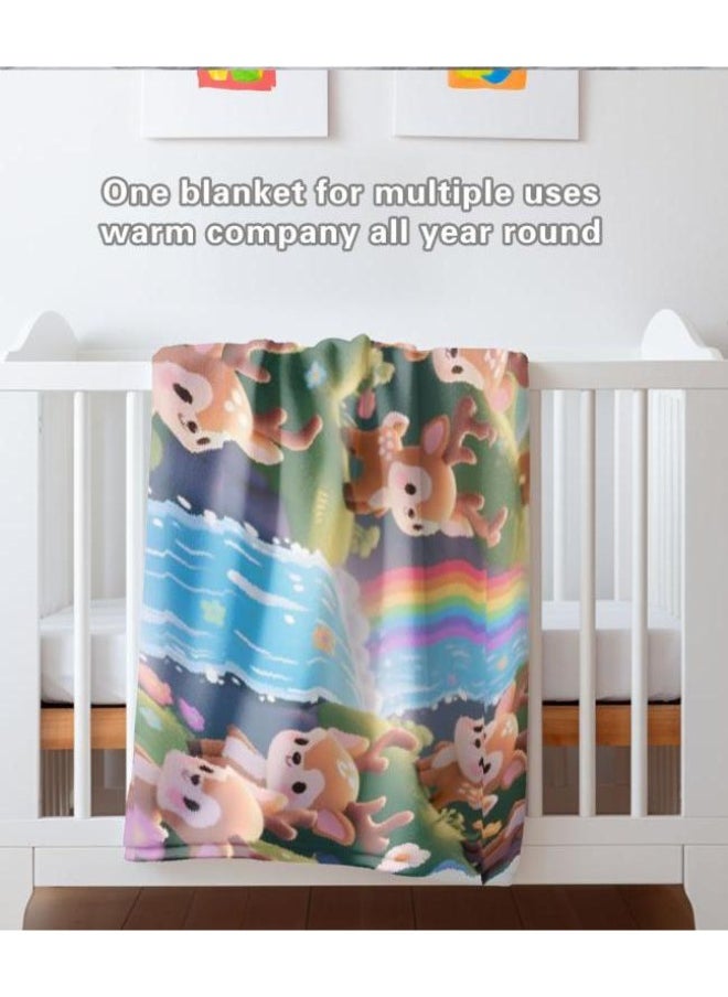 Flannel thin blanket (warm and comfortable, suitable for sleep, gaming, dust removal and sandproof) 150cm*200cm - 1139