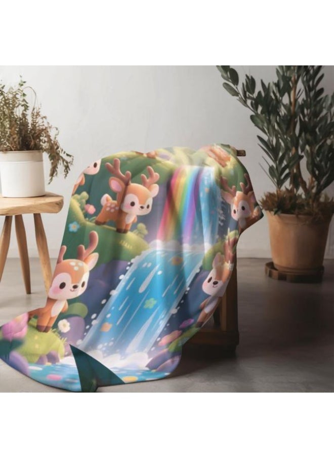 Flannel thin blanket (warm and comfortable, suitable for sleep, gaming, dust removal and sandproof) 150cm*200cm - 1139