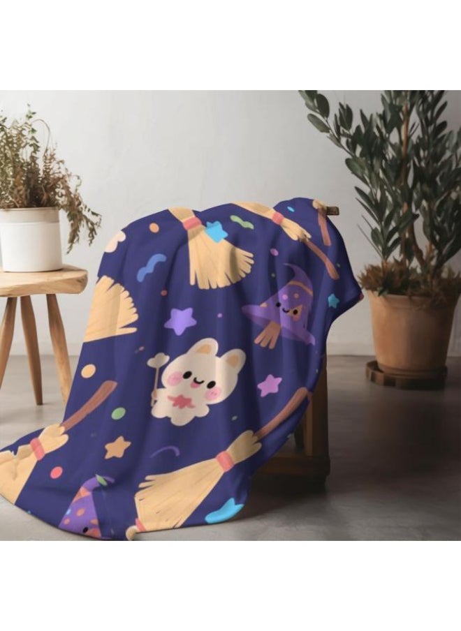 Flannel thin blanket (warm and comfortable, suitable for sleep, gaming, dust removal and sandproof) 150cm*200cm - 980