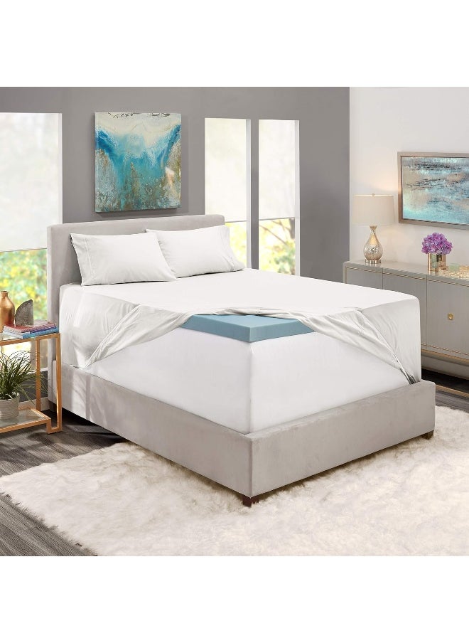 Nestl Extra Twin XL Deep Pocket Sheets Set - 4 PC Soft Microfiber Twin XL Sheets Deep Pocket - Fade Resistant Bedding Sheets & Pillowcases - Twin XL, White