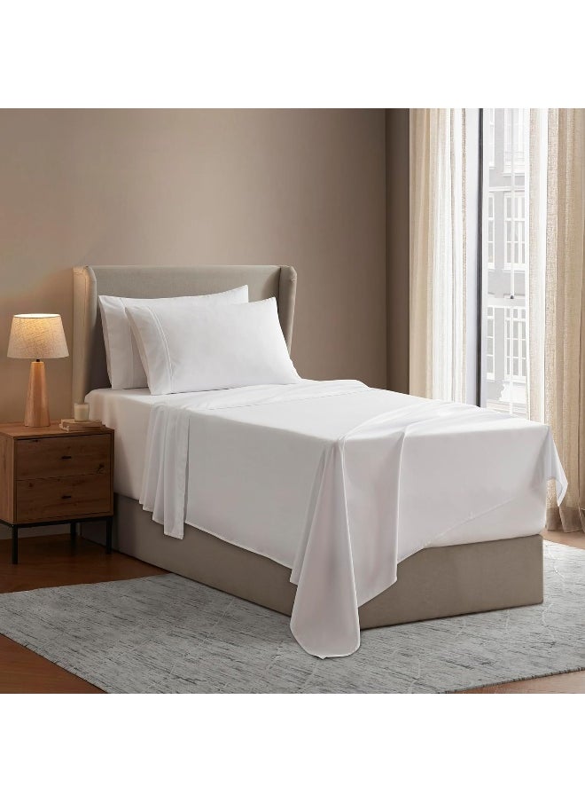 Nestl Extra Twin XL Deep Pocket Sheets Set - 4 PC Soft Microfiber Twin XL Sheets Deep Pocket - Fade Resistant Bedding Sheets & Pillowcases - Twin XL, White