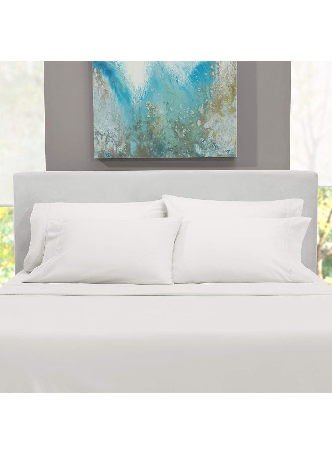 Nestl Extra Twin XL Deep Pocket Sheets Set - 4 PC Soft Microfiber Twin XL Sheets Deep Pocket - Fade Resistant Bedding Sheets & Pillowcases - Twin XL, White