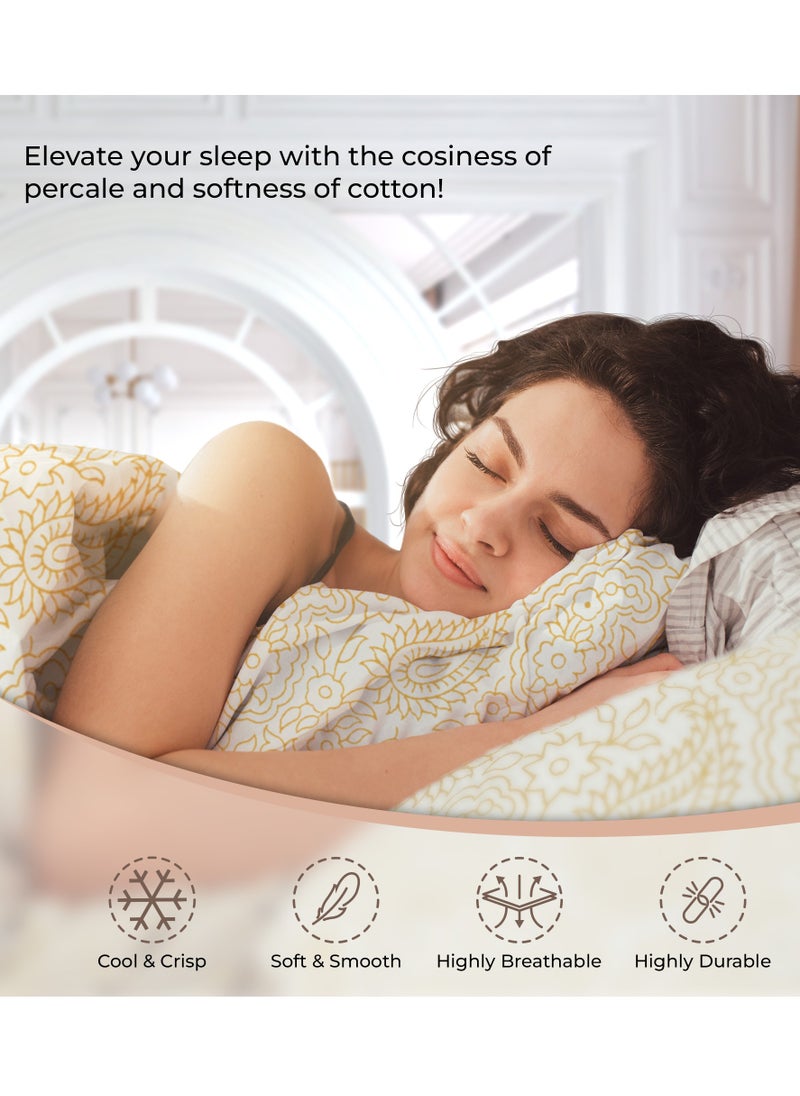 Color Sense 144TC Single Fitted Sheet – Beige