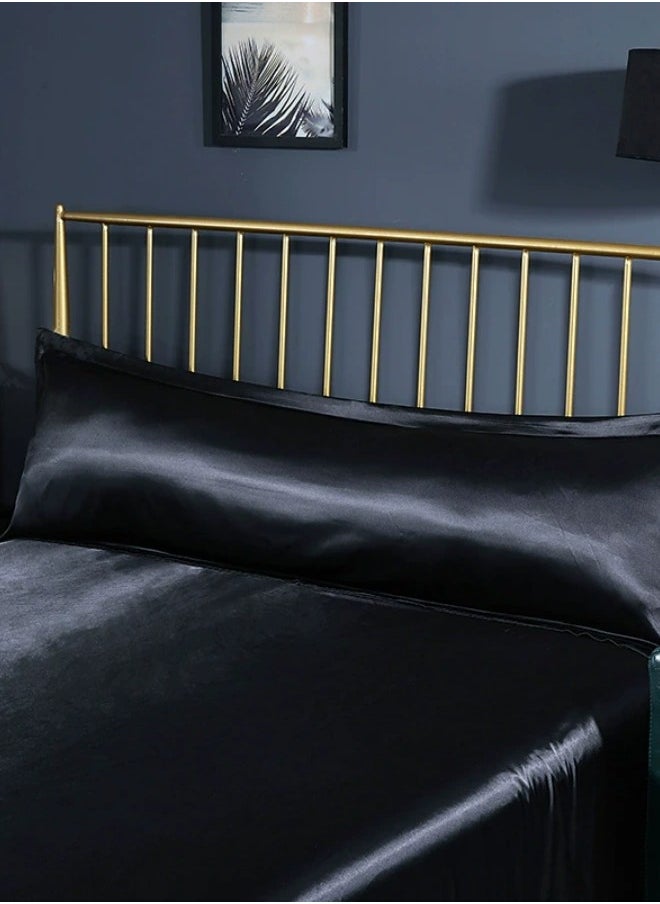 Simple pure color satin pillowcase-adult full body pillow-long sleeping pillow-full body pillowcase-48cm×120cm