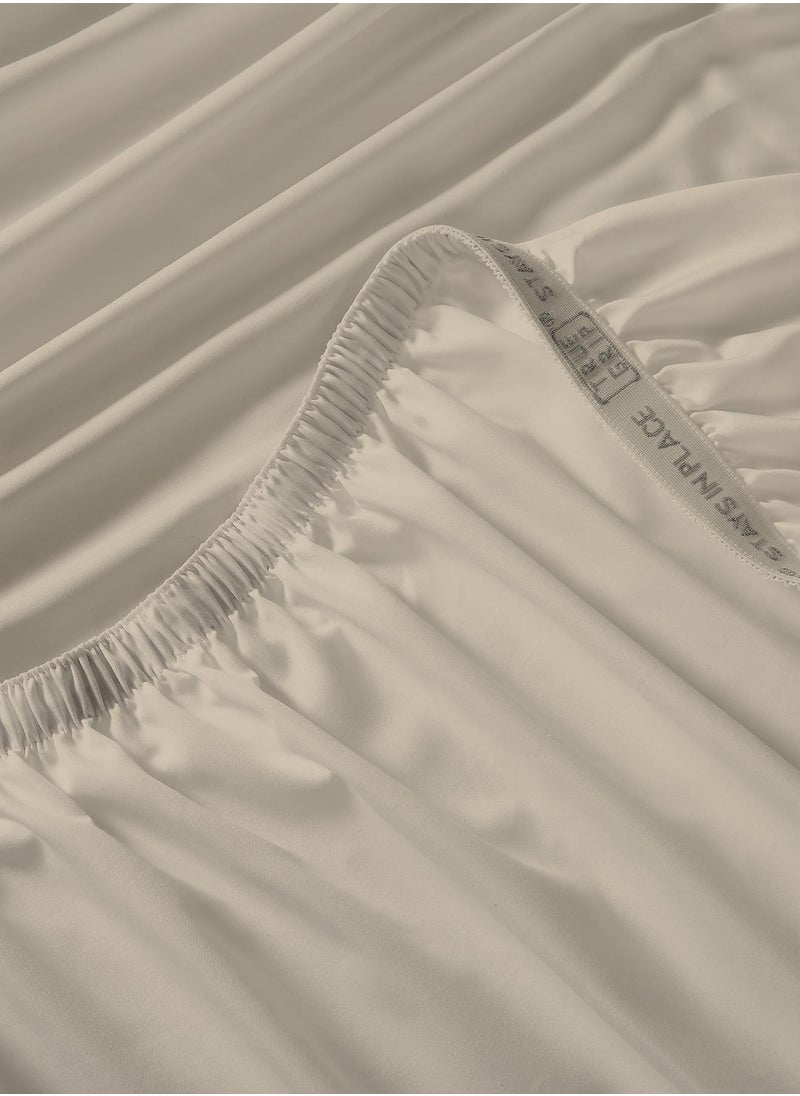 Color Sense 300 TC Sateen  Fitted Sheet Beige