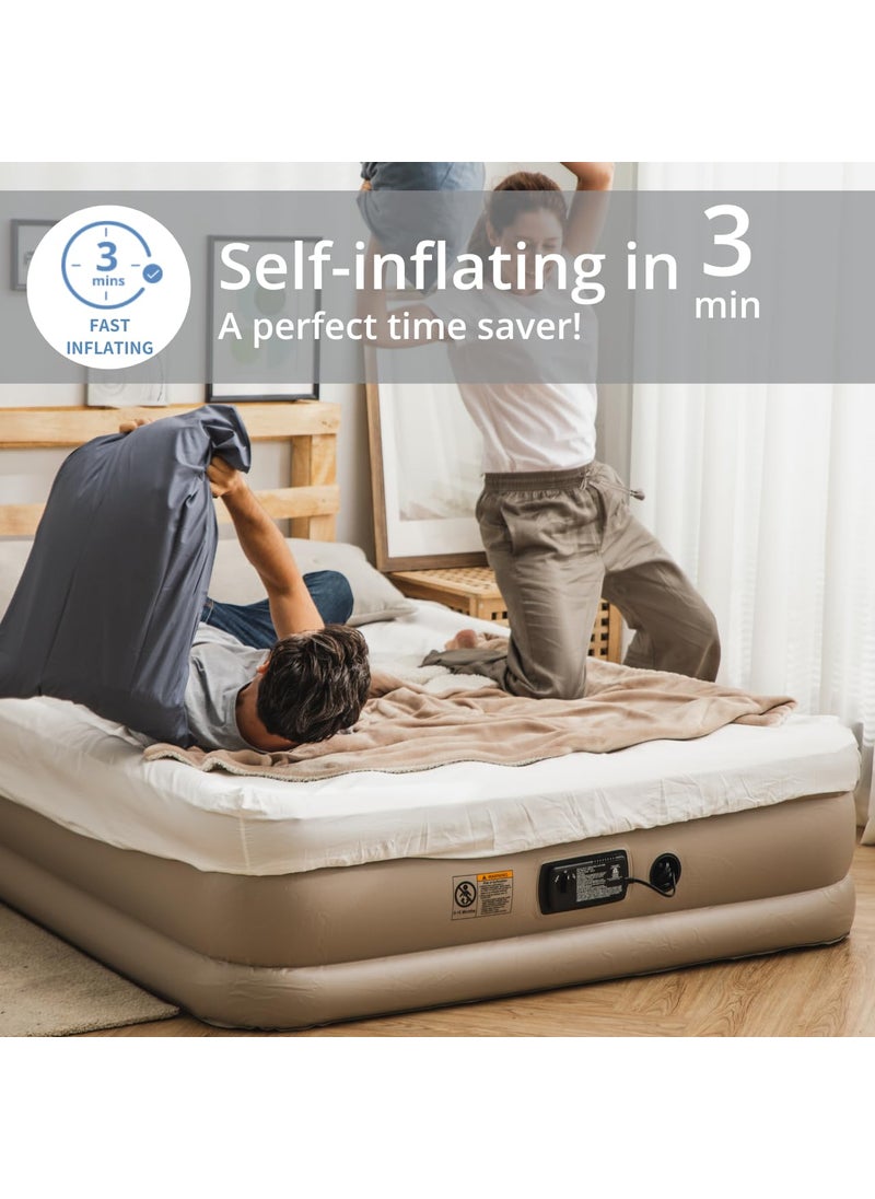 Simpli Comfy 18 Inch Inflatable Air Mattress with Builtin AC Pump