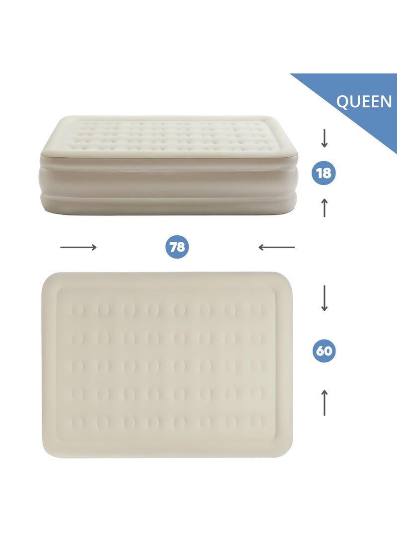 Simpli Comfy 18 Inch Inflatable Air Mattress with Builtin AC Pump