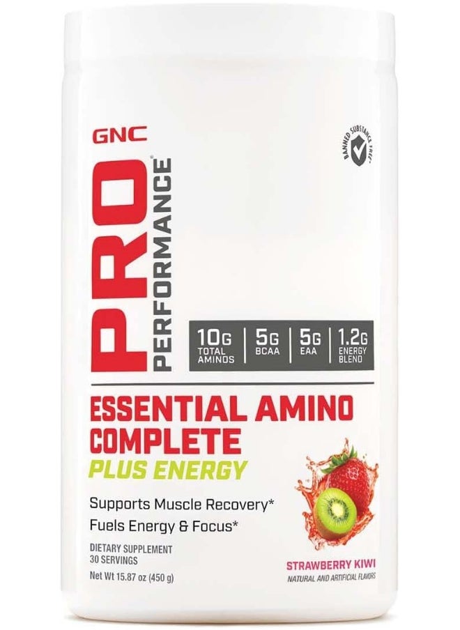 Pro Performance Essential Amino Complete Plus Energy, Strawberry Kiwi, 15.9 oz, Supports Muscle Recovery