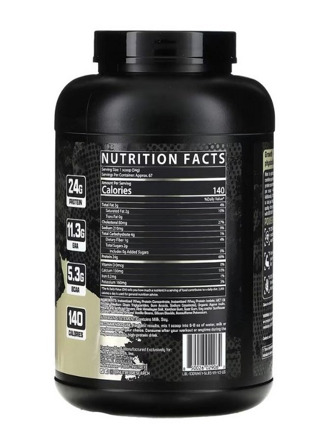 100% Whey Protein Vanilla 5 lb 2265 g