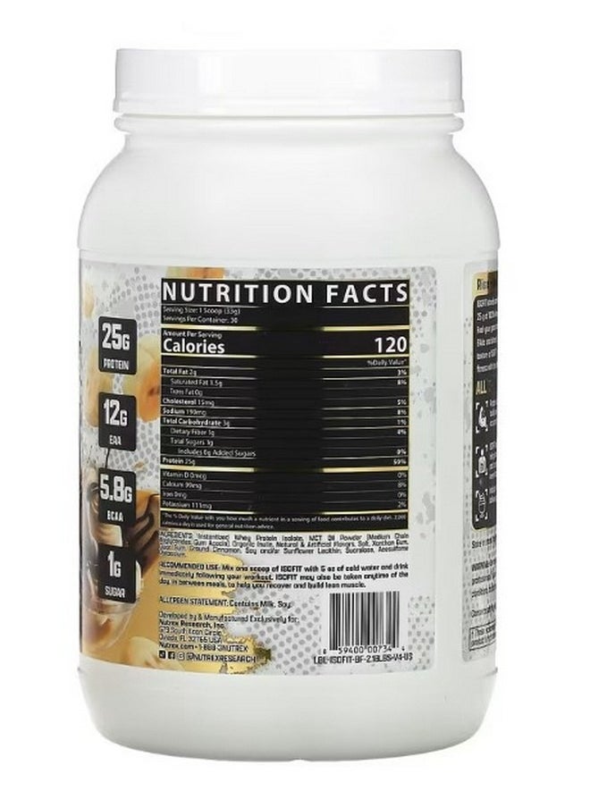 IsoFit Protein Bananas Foster 2.18 lbs 990 g