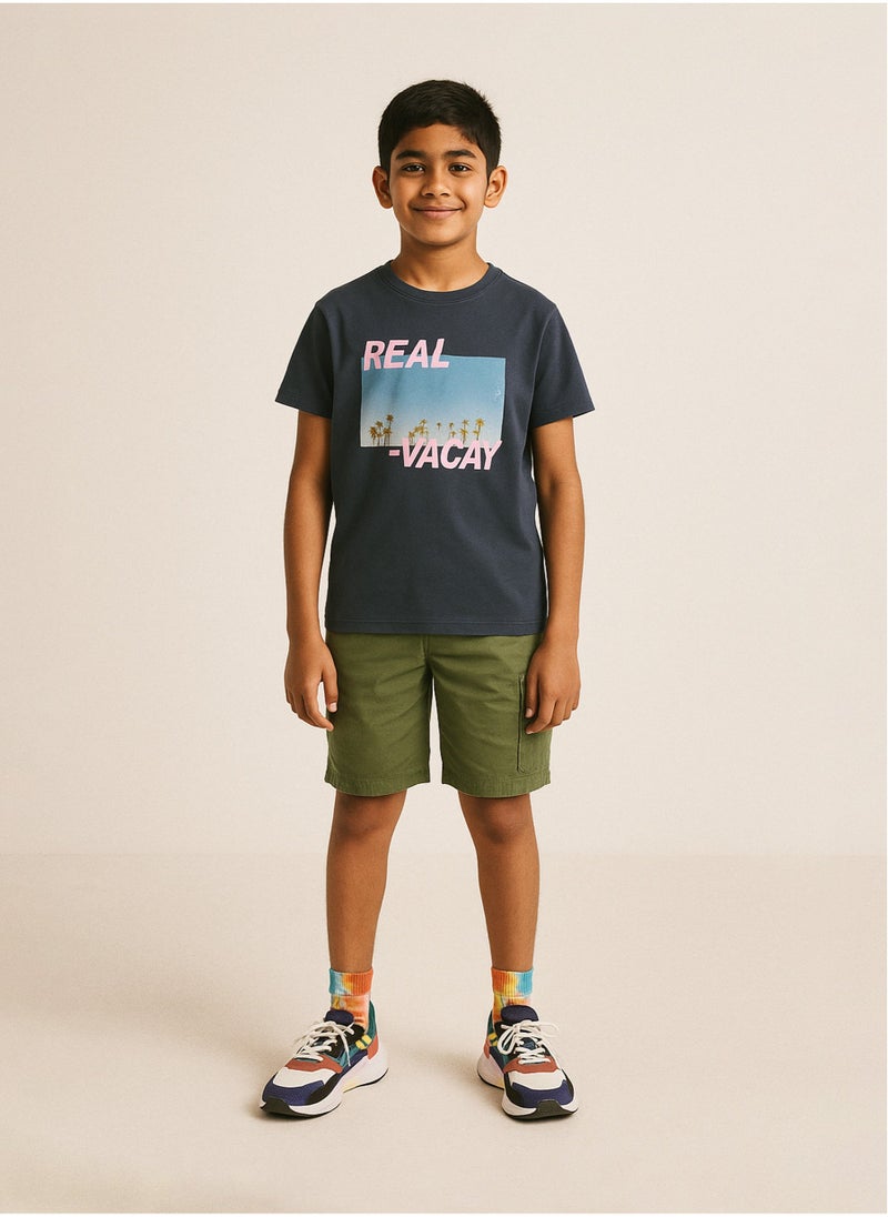Teen Boys Poplin Short