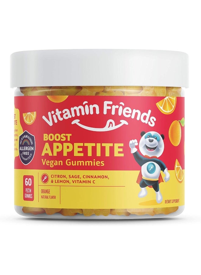 All Natural Vegan Children'S Appetite Stimulant And Weight Gainer With Boost Appetite Gummies, Orange Flavor