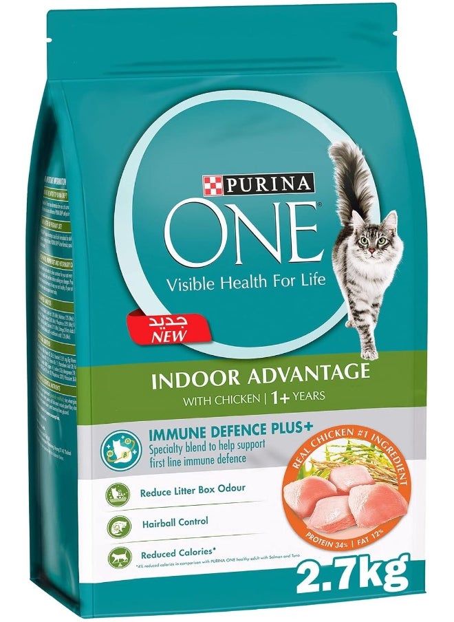 Purina One® Indoor Advantage with Chicken (1+ Years) 2.7KG Blue