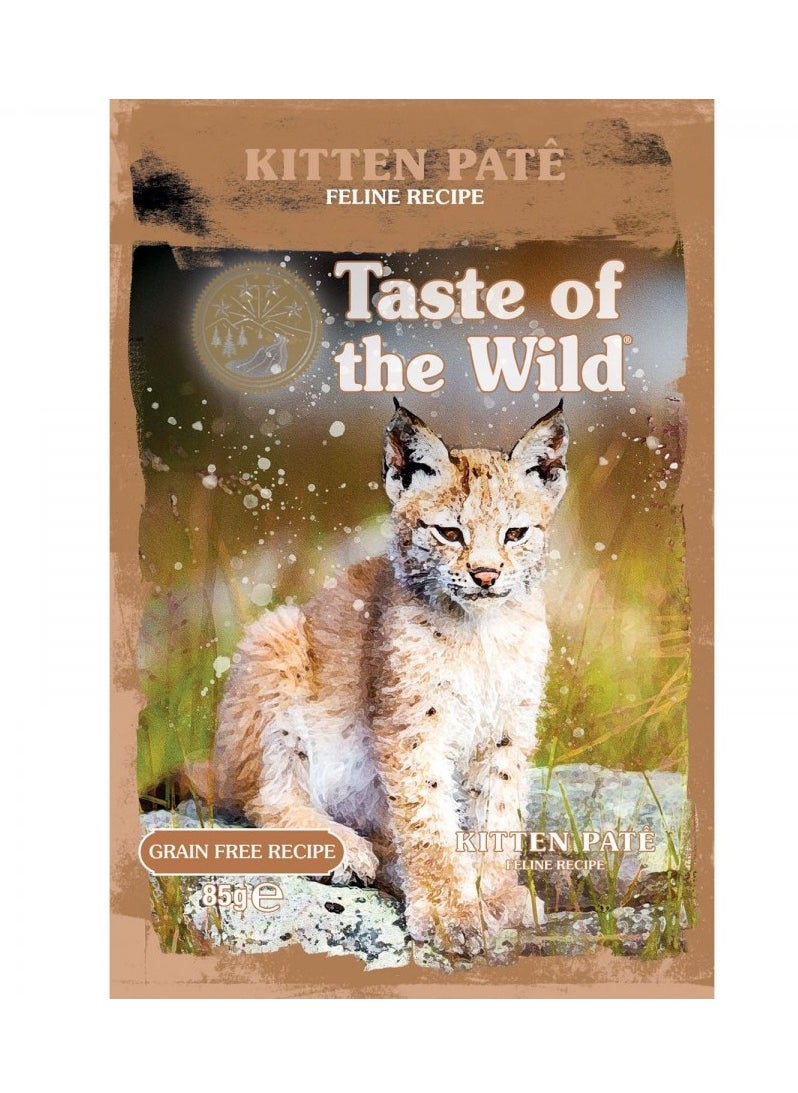Taste of The Wild Kitten - Chicken - Pate - POUCH - BOX - 12*85g