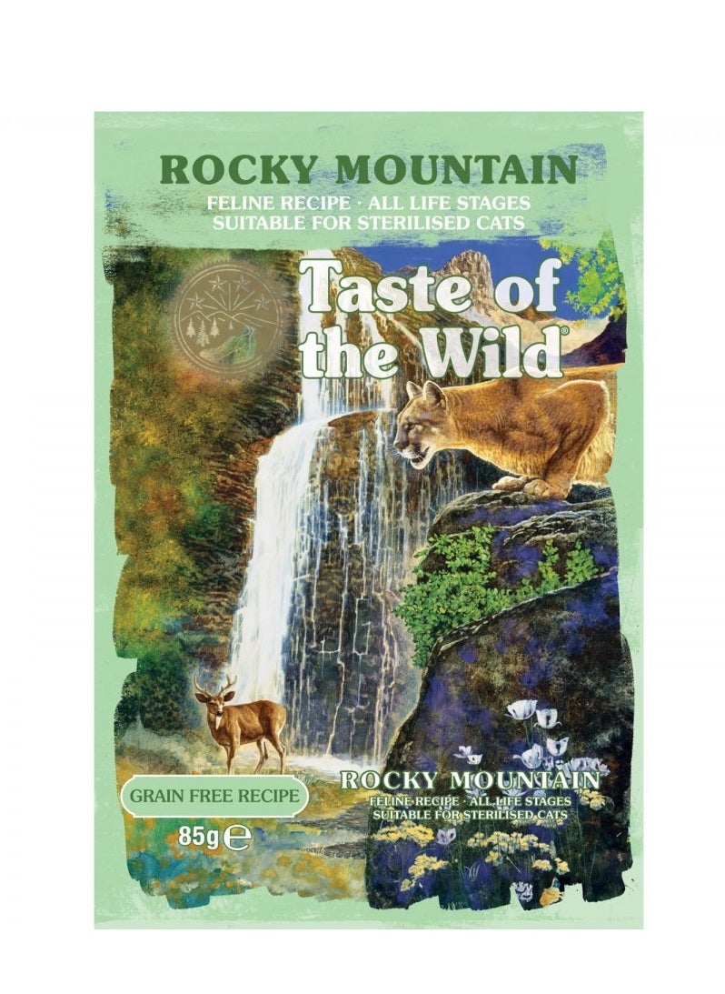 Taste of The Wild Feline Rocky Mountain - Chunks in Gravy - POUCH - BOX - 12*85g
