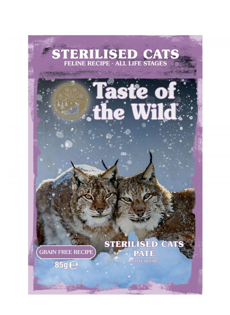 Taste of The Wild Sterilised Adult Cat - Chicken - Pate - BOX - 12*85g