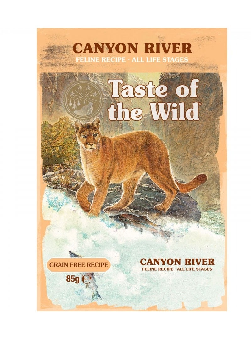 Taste of The Wild Feline Canyon River - Chunks in Gravy - POUCH - BOX - 12*85g