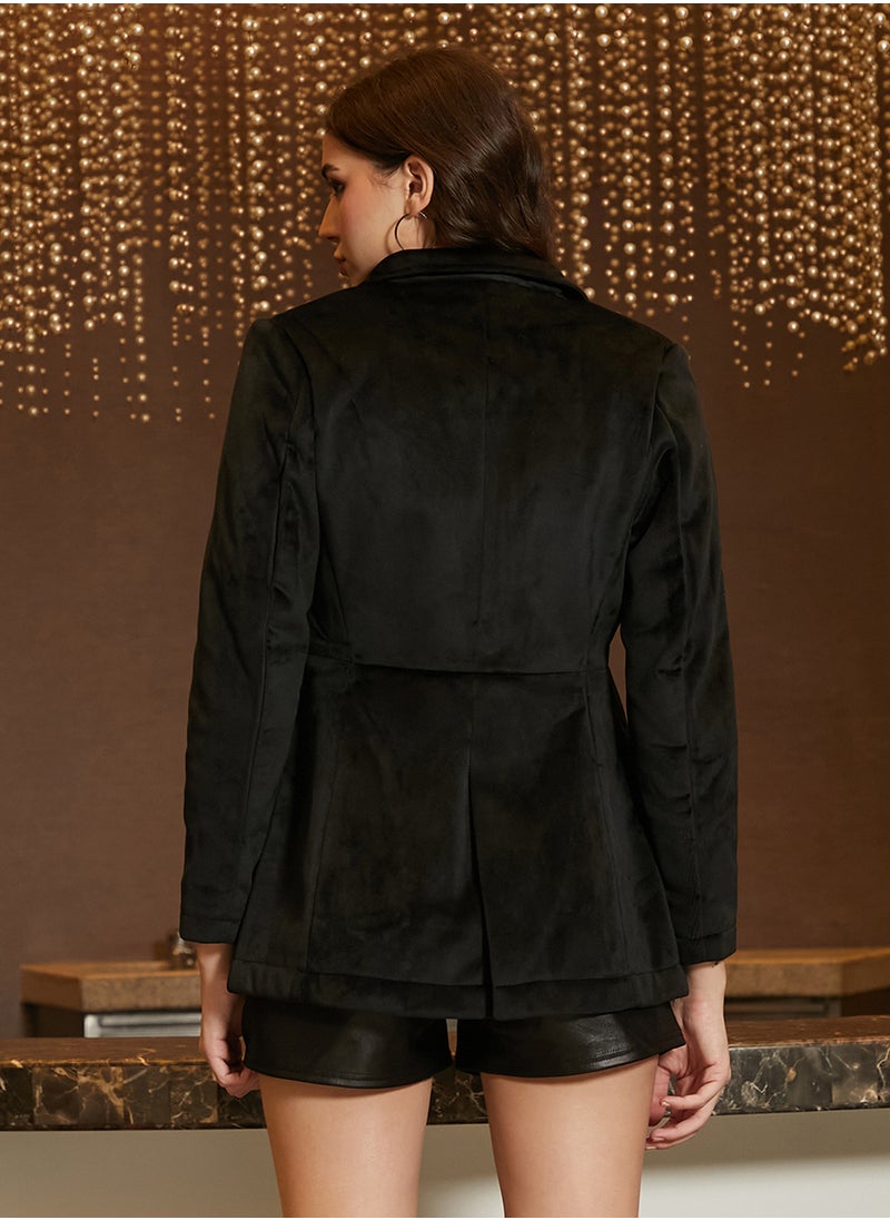 Women's Onyx Black Single-Breasted Blazer